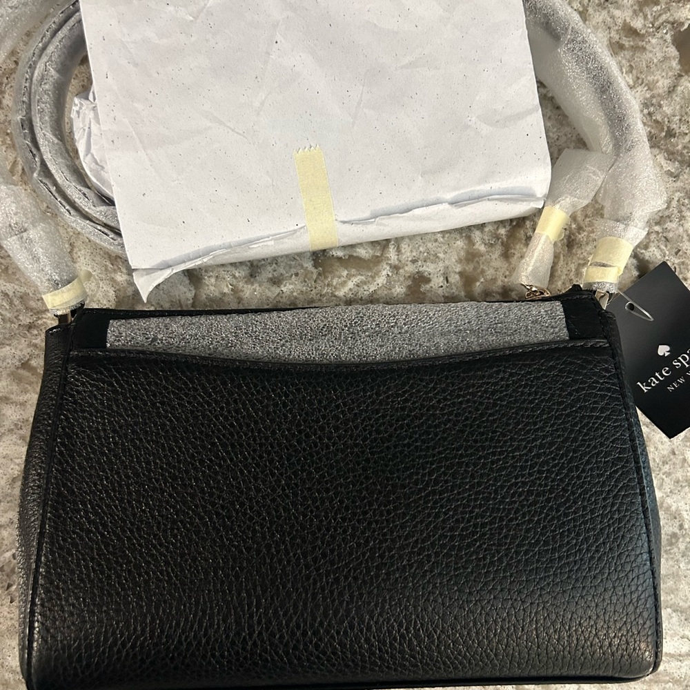 Kate Spade Black Pebbled Leather Crossbody Bag - Picture 4 of 5